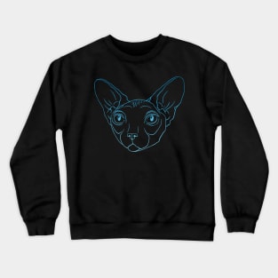 Mr. Blue sphynx cat Crewneck Sweatshirt